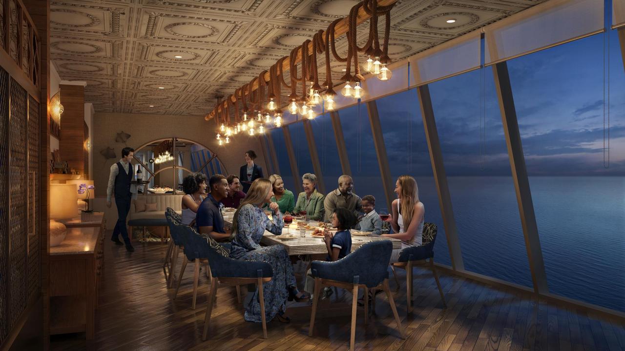 Special occasions get the VIP treatment at Celebration Table, the new 12-seat private experience on Icon of the Seas. Picture: Royal Caribbean International.