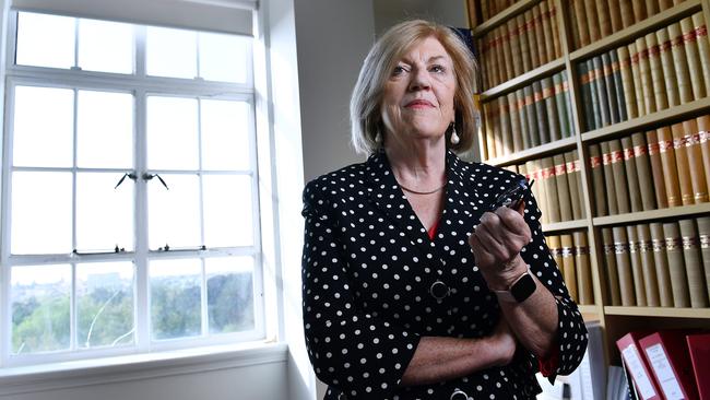 Barrister Claire O'Connor SC in her North Tce office. Picture Mark Brake.