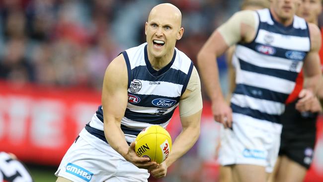 Gary Ablett in action against Essendon. Picture: Michael Klein