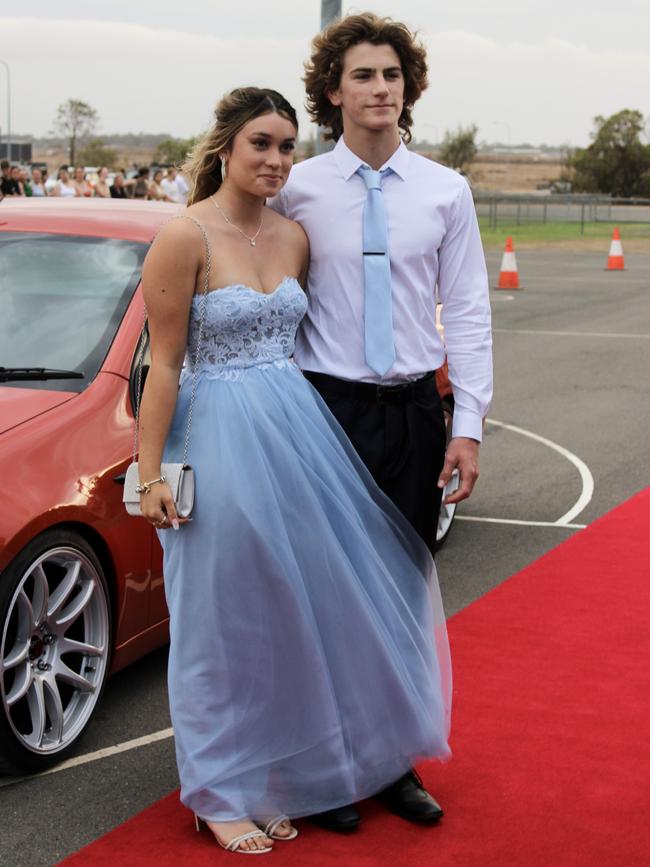 Halle English and Sam Bray at the 2023 Kepnock State High School formal.