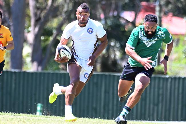 Fiji rugby 7's in Brisbane. Saturday October 6, 2024. Picture, John Gass