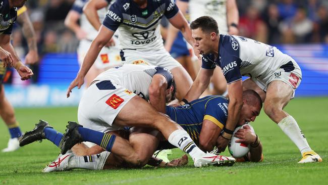 Wiremu Greig was Parramatta’s best prop on Friday night with several stars unavailable. Picture; Mark Metcalfe/Getty Images