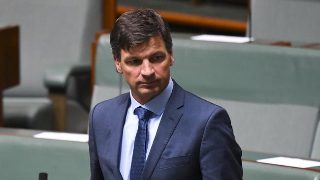 Energy Minister Angus Taylor said the Clean Energy Regulator has shared its data with state agencies. Picture: AAP Image/Lukas Coch