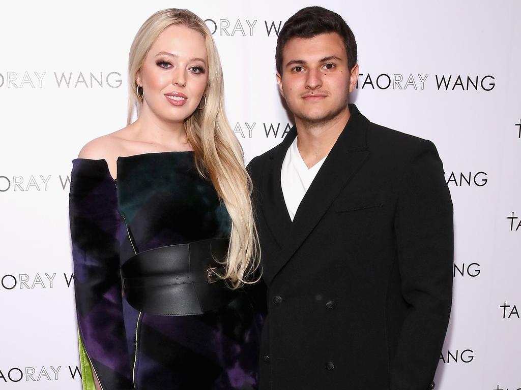 Tiffany Trump and Michael Boulos at New York Fashion Week in 2019. Picture: Astrid Stawiarz/Getty Images/AFP