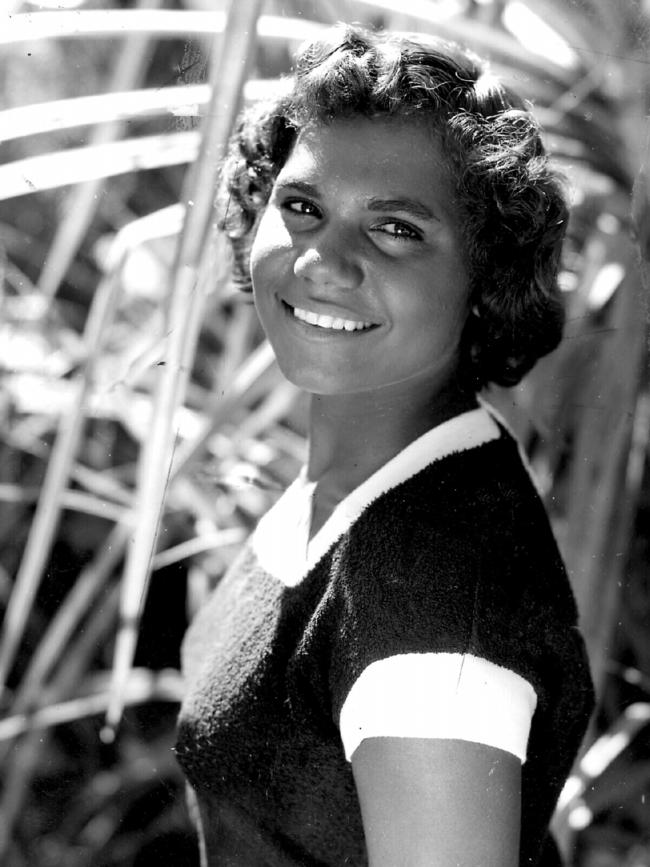 A young Rosalie Kunoth-Monks in scene from the 1955 film Jedda.