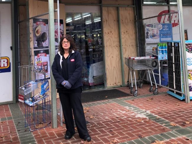 Ngunnawal IGA co-owner Vicki Neou is angry after thieves caused more than $50,000 damage to her business for eight bottles of vodka.