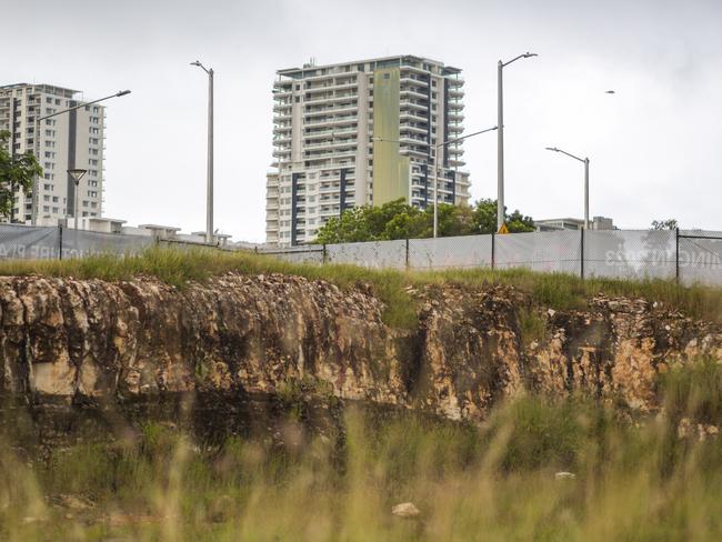 NEXT DC chief executive Craig Scroggie says the company is committed to supporting the NT if becoming a destination for digital growth. The empty lot which will see construction commence in October this year. Picture: Floss Adams.