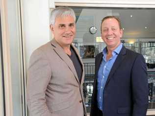 ABOVE: Leading real estate expert Tom Panos with Regional General Manager, Northern NSW and Brisbane West, Rod Harris. Picture: Supplied