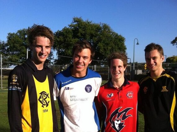 Flashback to 2014, and Jack Harper, James Rosewarne, Sam Harper and Chris Anderson returned to Caulfield.