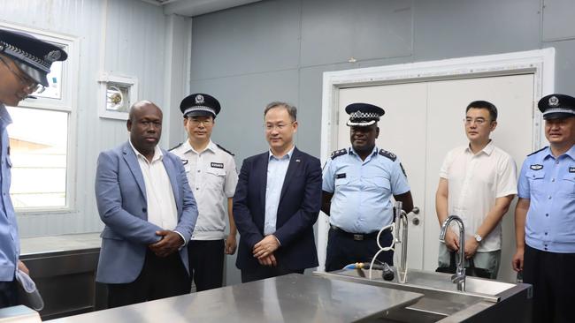 The Royal Solomon Island Police Force boosted its capabilities with a new forensic autopsy laboratory with assistance from China in February. Picture: Chinese Embassy in Solomons Island Facebook.