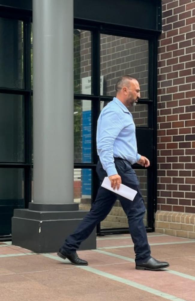 KADIRHAN Ilgun leaving Burwood Local Court on 14 February 2025 after being sentenced to an intensive correction order for threatening messages sent to politicians. Picture: Hannah Farrow