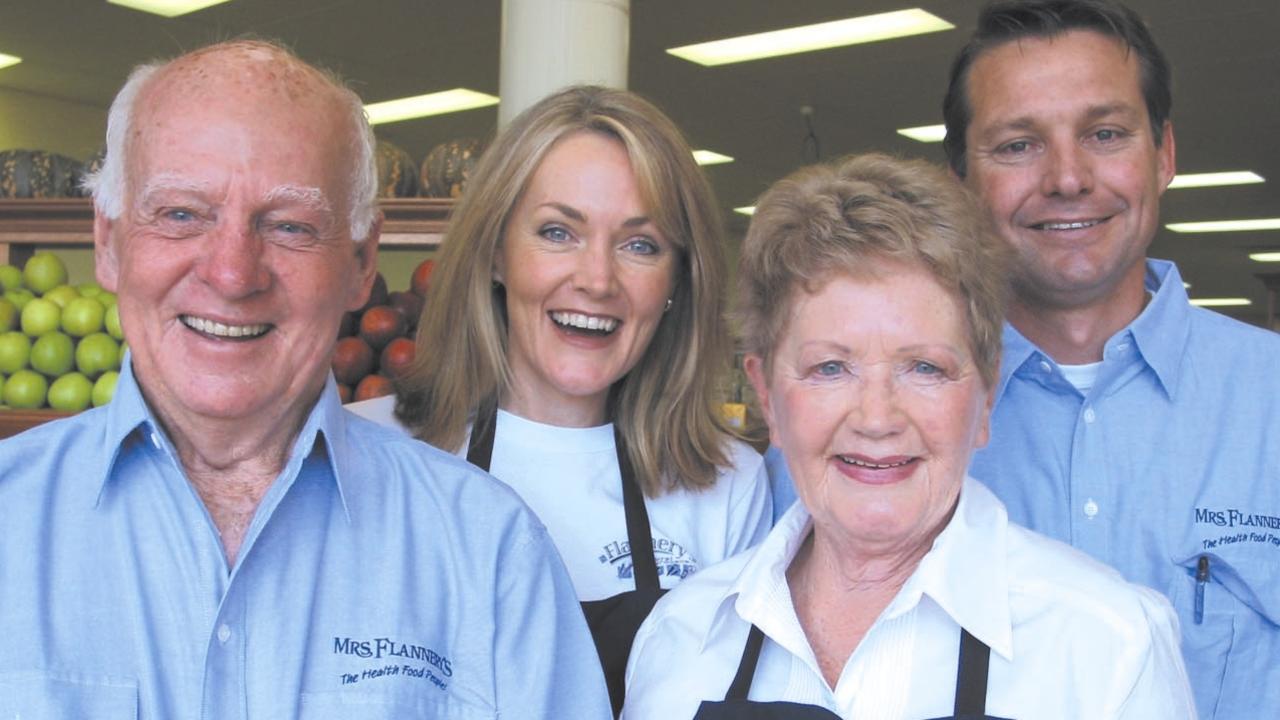 From left: Mal, Genevieve and Berice Flannery and son-in-law, Martin Meek.