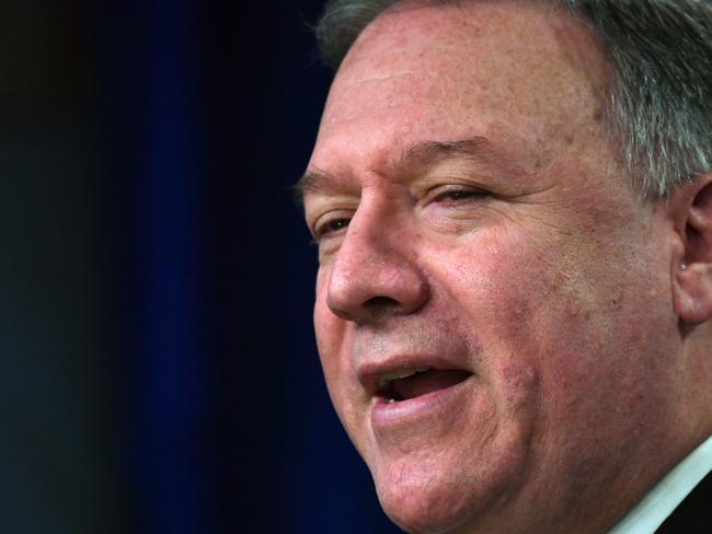 US Secretary of State Mike Pompeo was also at the conference. Picture: AFP