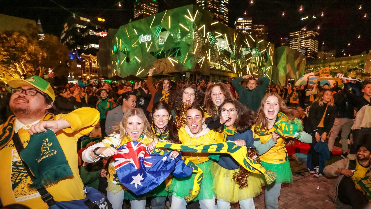 Aussies can’t get enough of the Matildas. Picture: Ian Currie