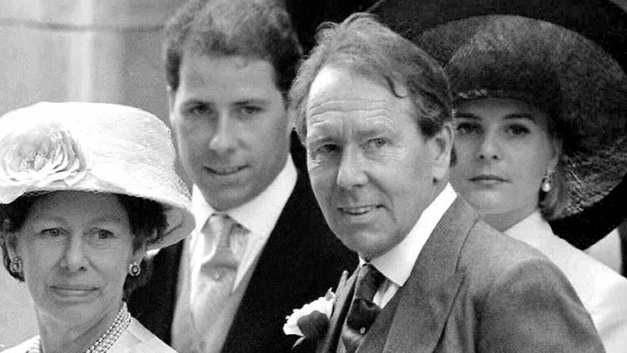 Princess Margaret and Lord Snowdon with their son, David, and his wife, Serena, in 1994.