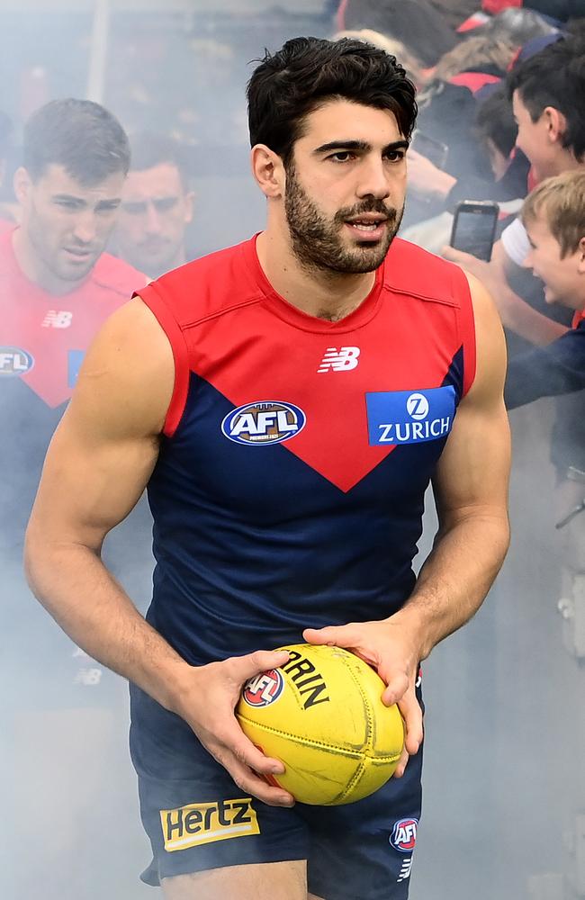 Former president Joe Gutnick says he would elevate Christian Petracca as heir-apparent to Max Gawn. Picture: Quinn Rooney/Getty Images.