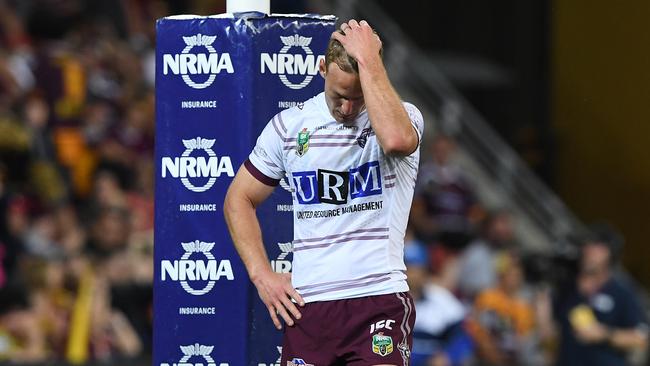 Manly are another club to be struggling with back-ended deals. (AAP Image/Dave Hunt)