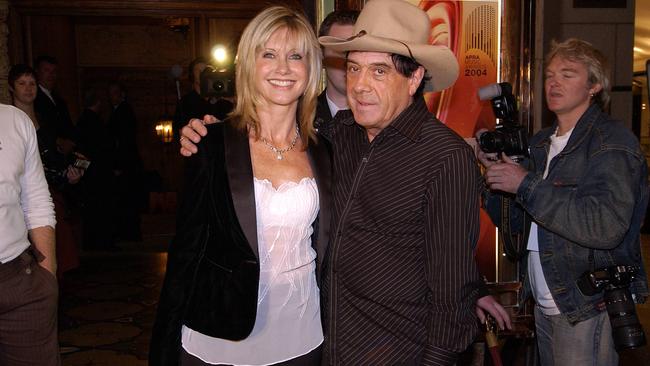 Newton-John and Molly Meldrum at the APRA Awards in 2004. Picture: Martin Philbey/Redferns