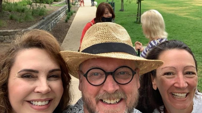 Stonnington councillors Melina Sehr, Mike Scott and Nicki Bategol could be in hot water for this selfie at a community meeting. Picture: Cr. Mike Scott – City of Stonnington South Ward Facebook page.