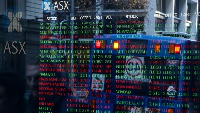 SYDNEY, AUSTRALIA - NEWSWIRE PHOTOS June 06 2022:  A general view of the digital boards at the ASX in Sydney. Picture NCA Newswire/ Gaye Gerard.