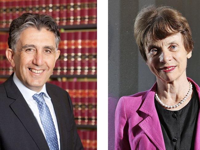 Australian Law Reform Commission president Mordecai Bromberg and part-time commissioner Marcia Neave.