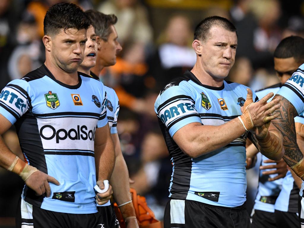 Chad Townsend and Paul Gallen don’t talk much these days. Picture: AAP Image/Paul Miller