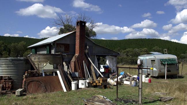 The Ajungbilly property near Tumut where hermit Jimmy "Hank" Hallinan was shot and killed during a police stand-off in 2001. Picture: Scott Hornby