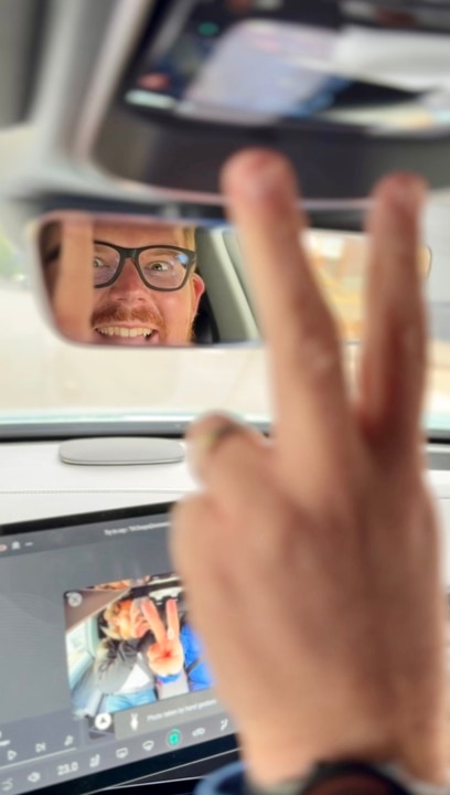 This car takes selfies while driving