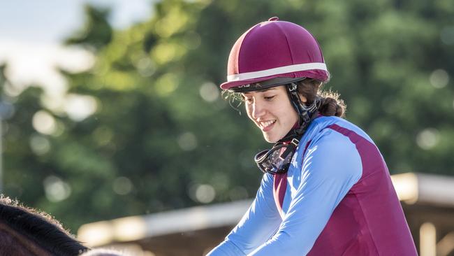 Jasmine Cornish at Clifford Park race course last year. Picture: Nev Madsen.