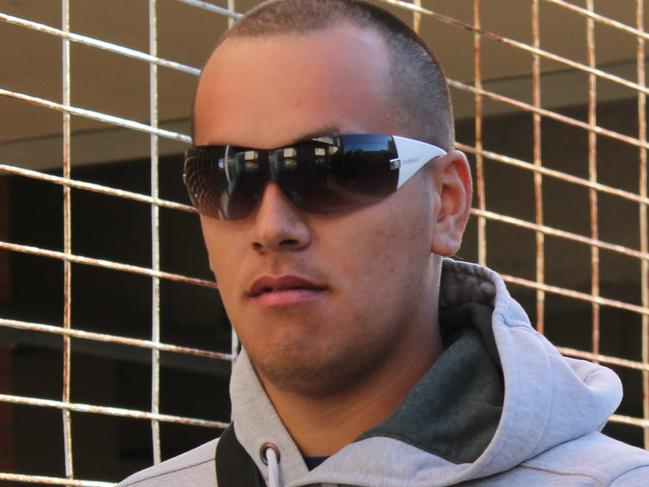 Former Bandidos GC Sgt at Arms Lionel Patea being released on bail from the Southport Watchhouse.