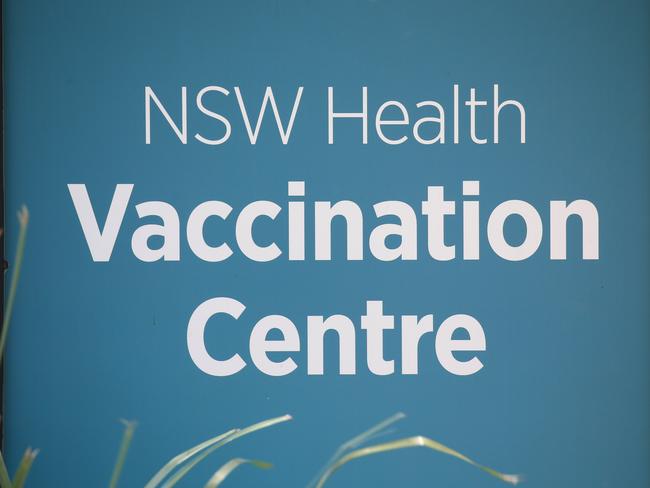 SYDNEY, AUSTRALIA - NewsWire Photos AUGUST 12, 2021 - A generic scene at the vaccination hub in Sydney Olympic Park as Australia's vaccine rollout is bolstered with more Pfizer arriving into the country.Picture: NCA NewsWire / Christian Gilles