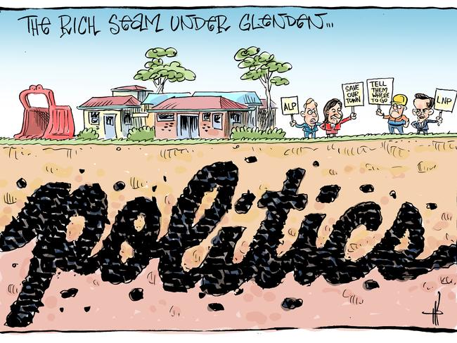 Cartoonist Harry Bruce's take on the ongoing saga of what will become of Glenden.