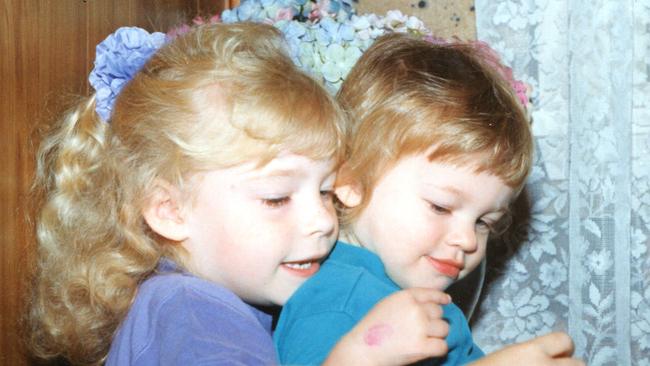 Emma and Hayley Watkins when they were young girls.