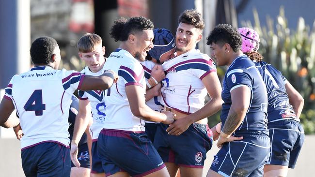 Langer Trophy: Ipswich V Redcliffe schoolboy rugby league challenge. Ipswich player, Picture: Patrick Woods.