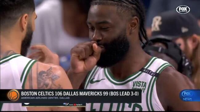 Celtics hold off Mavs to take 3-0 lead