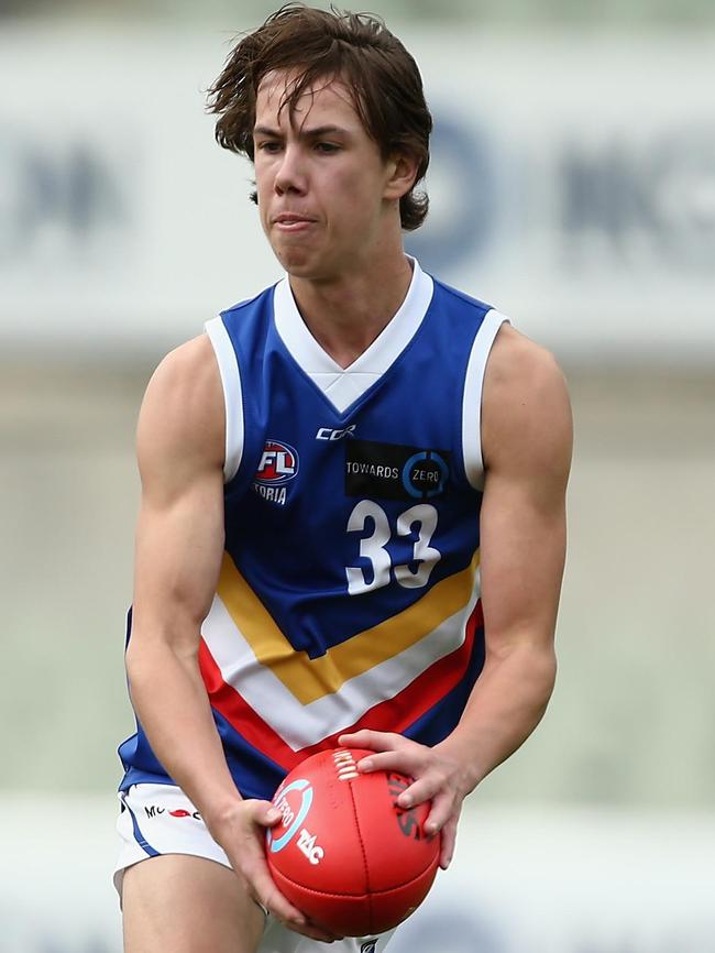 Tyler Brown in action for the Eastern Ranges.