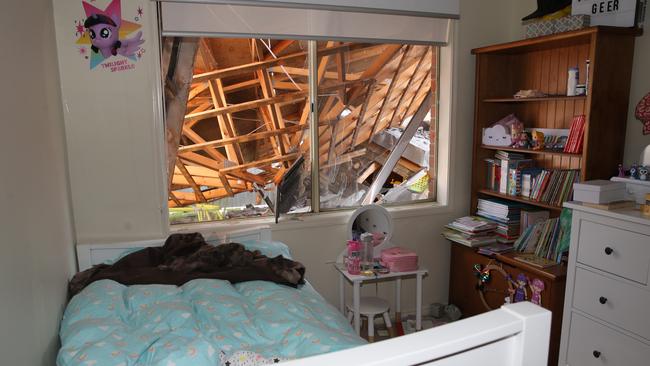 The bedroom where the Greer’s child sleeps. Picture: Peter Ristevski