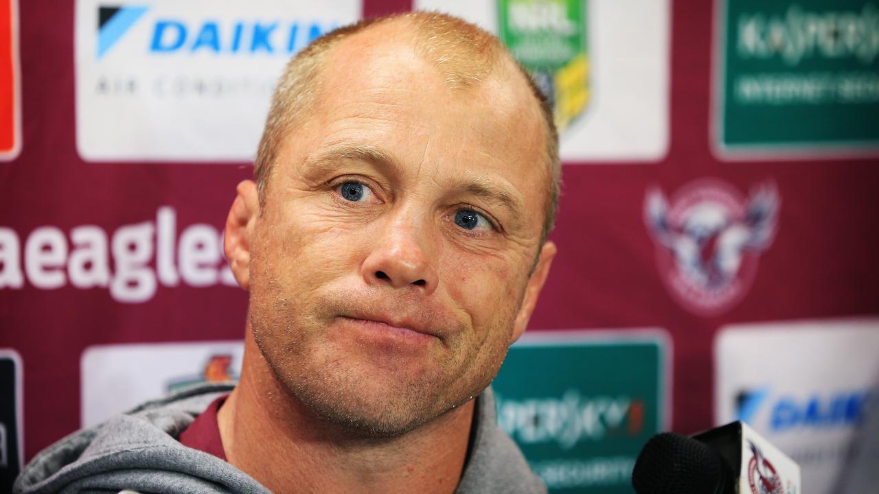 Manly Sea Eagles coach Geoff Toovey holds his final press conference as coach at the Sea Eagles training facility at Sydney Academy of Sport in Narrabeen. Picture: Toby Zerna