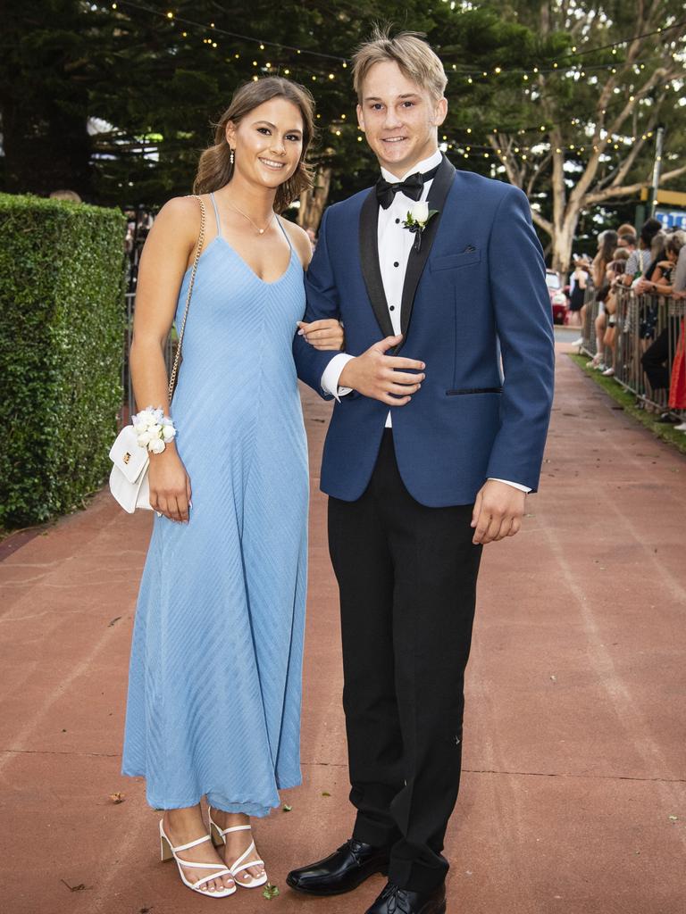 Judd Rei and partner Emerson Hamblin at St Mary's College formal at Picnic Point, Friday, March 24, 2023. Picture: Kevin Farmer