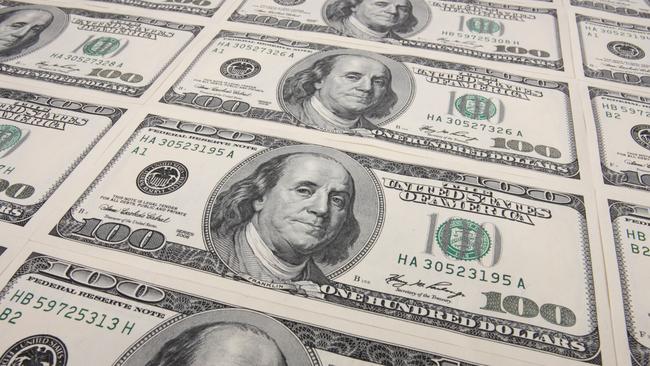 $100 US dollar notes. Picture: thinkstock