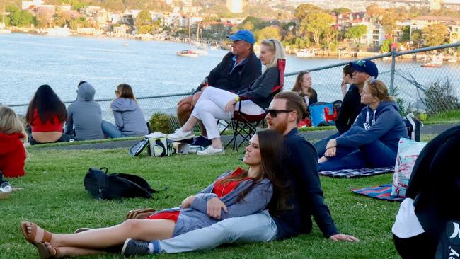 Sunset Sessions on Biloela Lawn on Cockatoo Island. Picture: Jenifer Jagielski