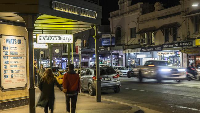 The Newtown Hotel’s anti-Cup event seems to be a hit with progressive, Greens-voting locals. Picture: Damian Shaw