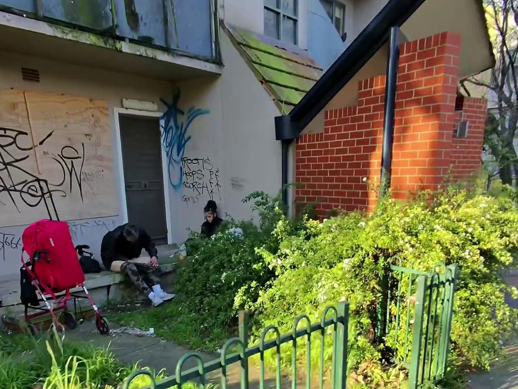 The suburb has turned into ‘Disneyland for drug users’. Picture: news.com.au