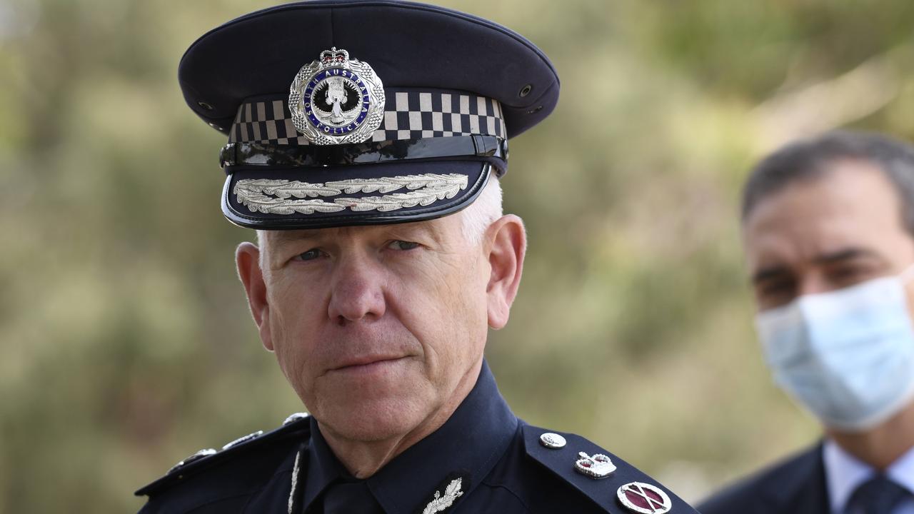 Police commissioner Grant Stevens has been critical of those South Australians yet to be boosted. Picture: NCA NewsWire / Naomi Jellicoe