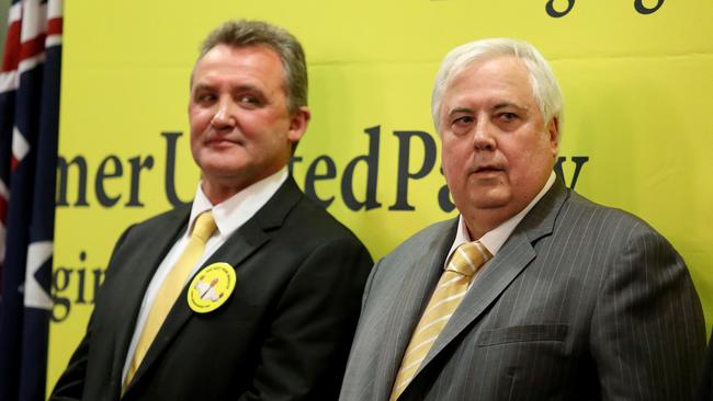 Doug Hawkins had a short-lived but unsuccessful run at parliament alongside Clive Palmer.