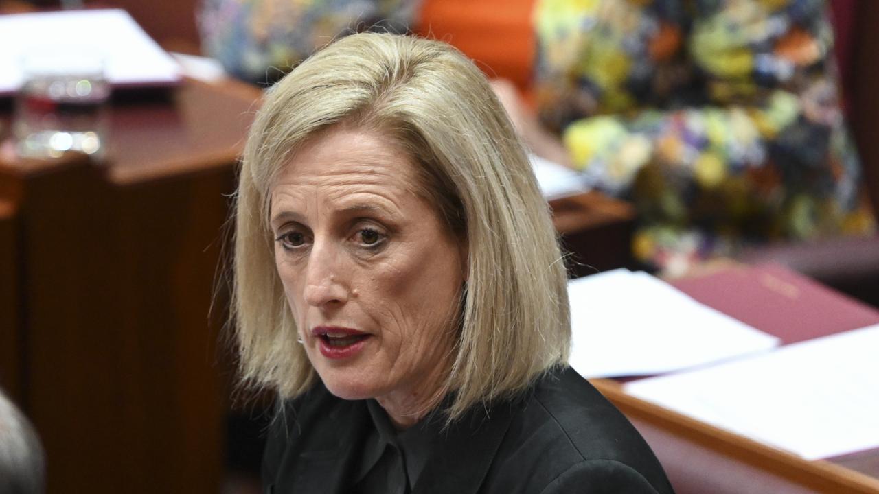 Katy Gallagher launched Labor’s first action plan to tackle violence against women in August, which included a reduction target of 25 per cent for female victims of intimate partner homicide. Picture: Martin Ollman/NCA NewsWire.