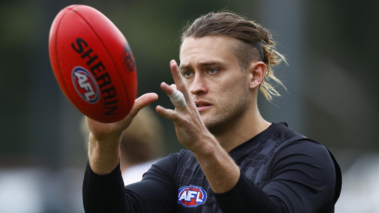 Collingwood Magpies contre Richmond Tigers, Darcy Moore, Tom Lynch, Nick Riewoldt, Kane Cornes, défense
