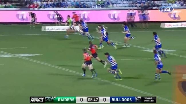 Jordan Rapana's 80m break made the subsequent try possible. Even though it was the play before the try was scored he would have gotten a Try Contribution under the new system.