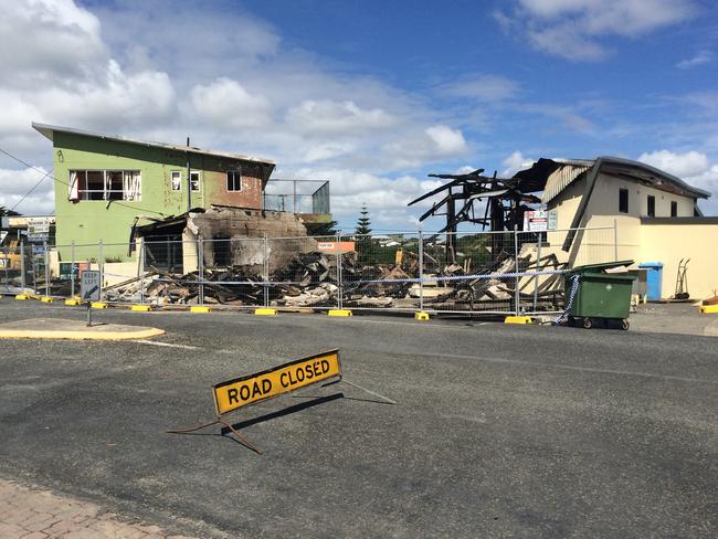 Currie, King Island, fire aftermath, January 26, 2015.