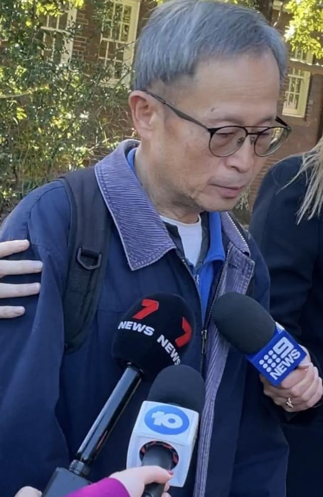 Jie Peng outside Hornsby court.